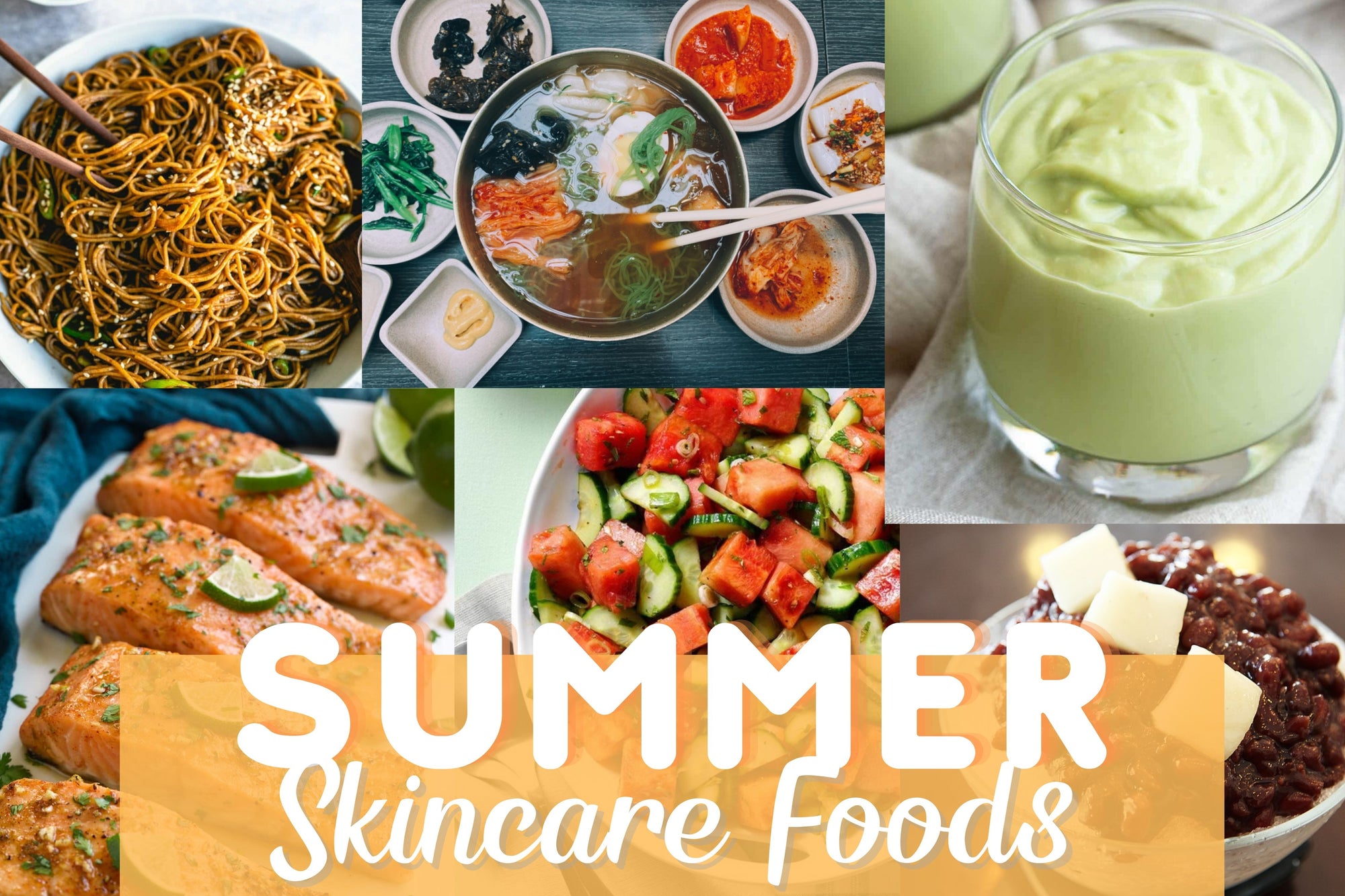 Find the best foods to have clear & healthy skin this summer!